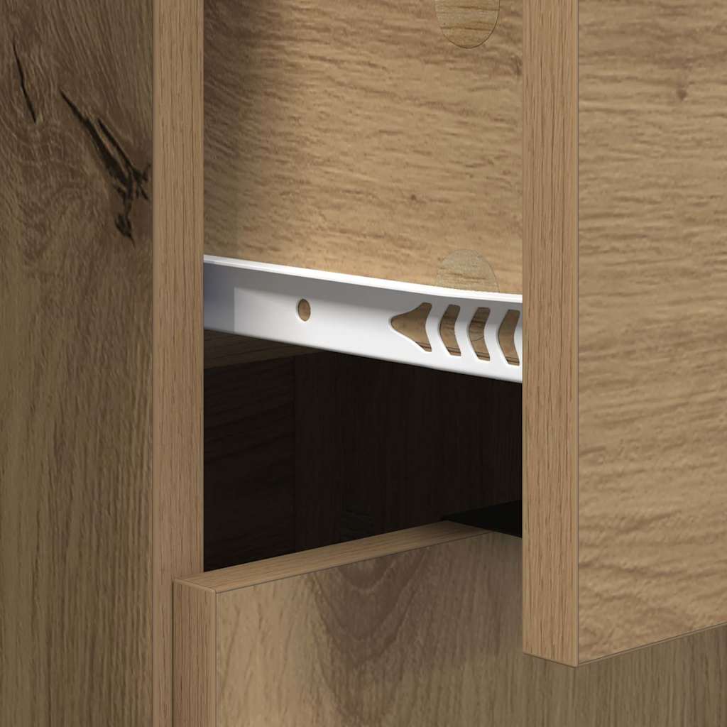 Sideboard med skuffe artisan eg 60 x 30 x 70 cm Konstrueret træ