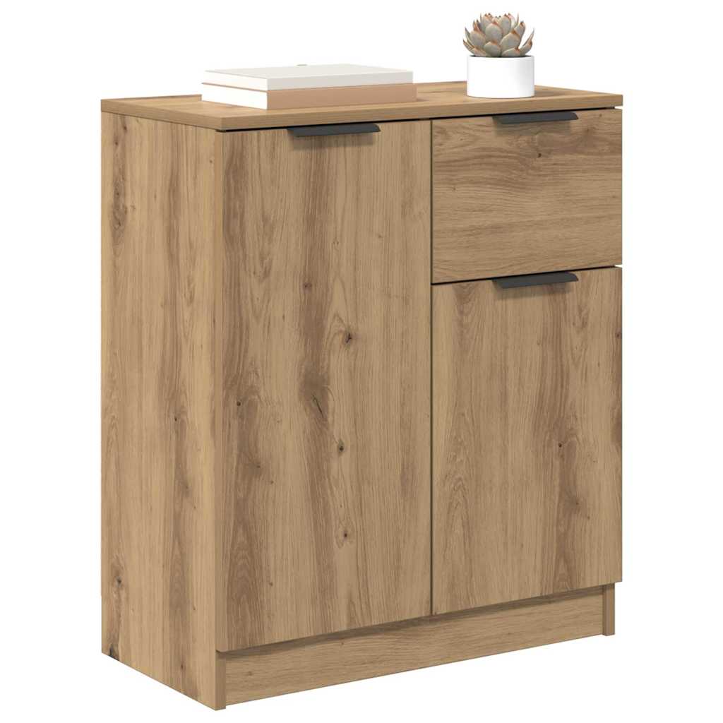 Sideboard med skuffe artisan eg 60 x 30 x 70 cm Konstrueret træ