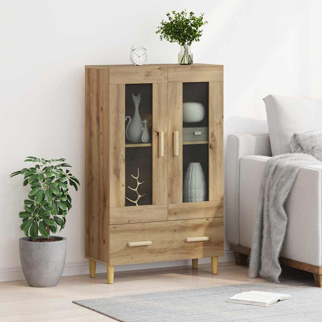 Highboard Artisan Egetræ 70 x 31 x 115 cm Konstrueret træ
