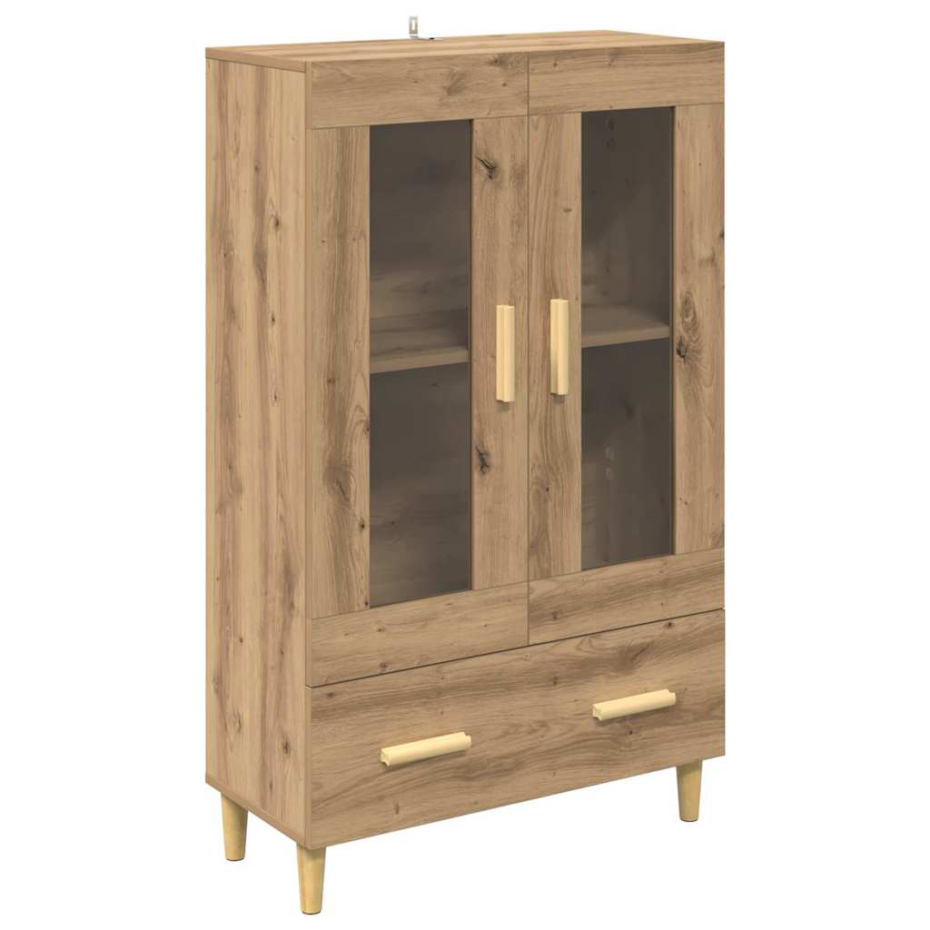 Highboard Artisan Egetræ 70 x 31 x 115 cm Konstrueret træ