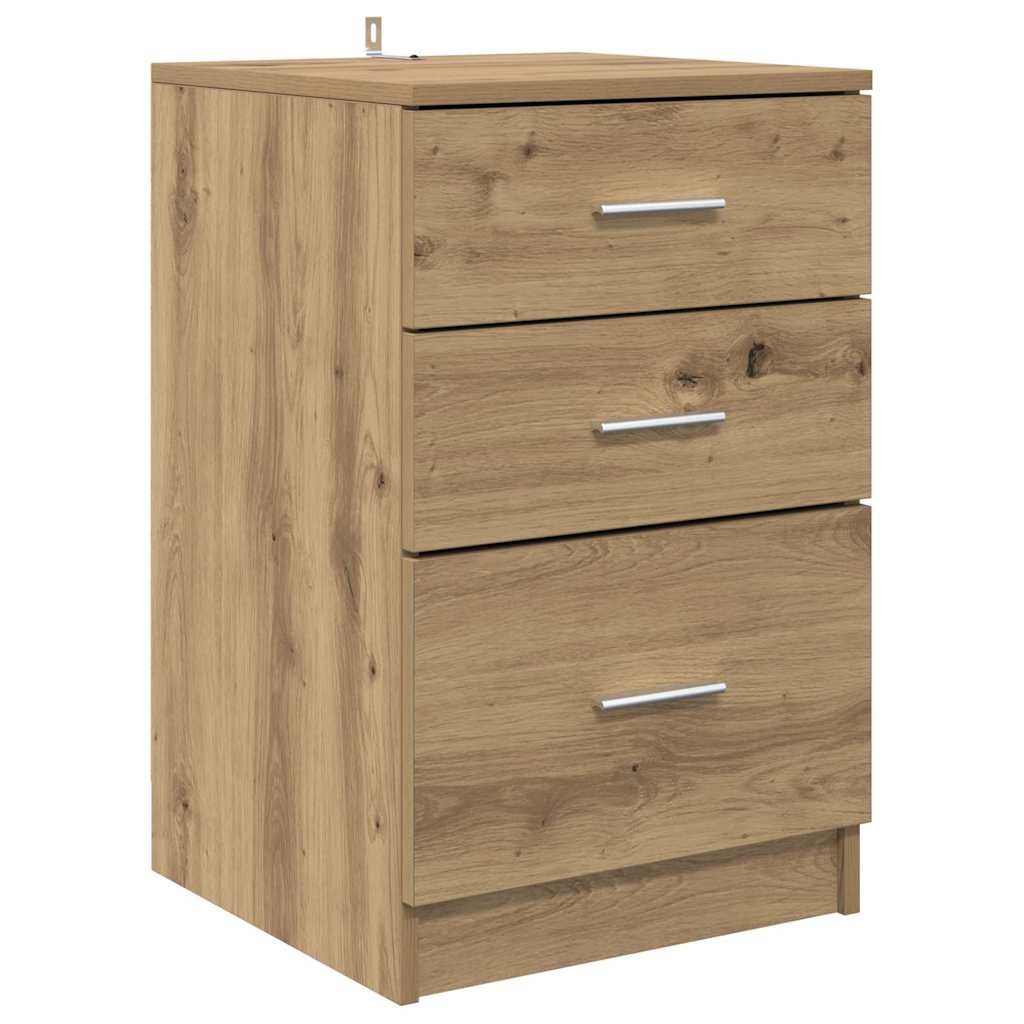 Natskab med skuffe artisan eg 40 x 40 x 63 cm Konstrueret træ