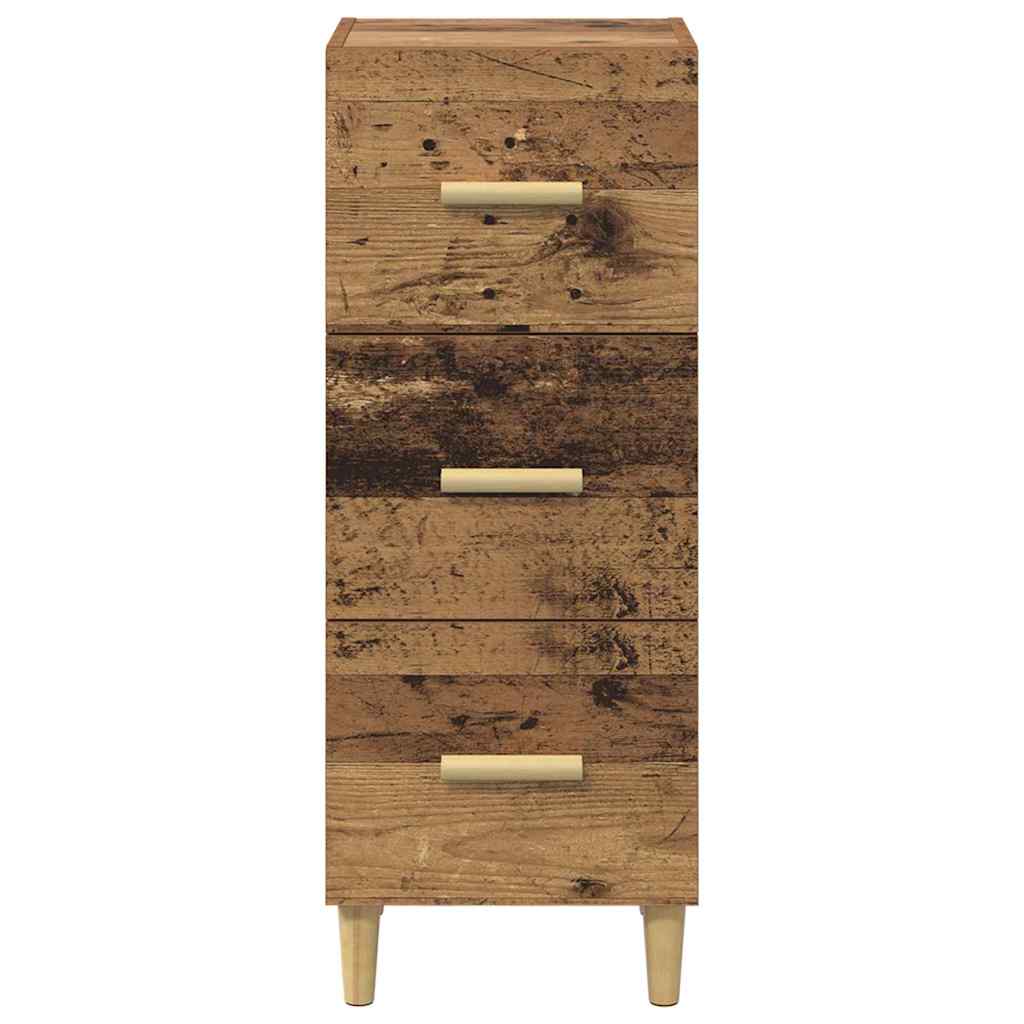 Sideboard Gammelt træ 34.5 x 34 x 90 cm Konstrueret træ