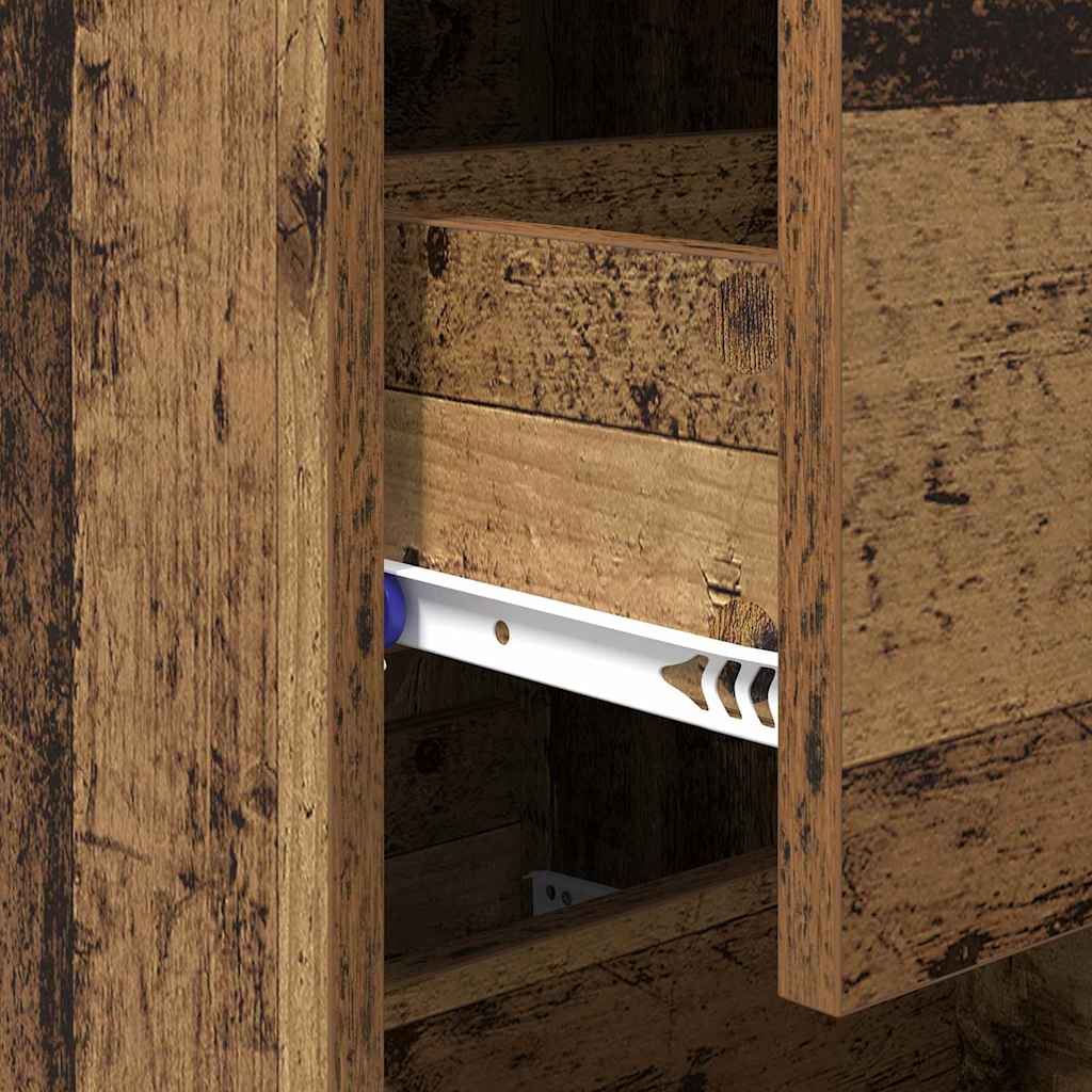 Sideboard Gammelt træ 34 x 34.5 x 90 cm Konstrueret træ