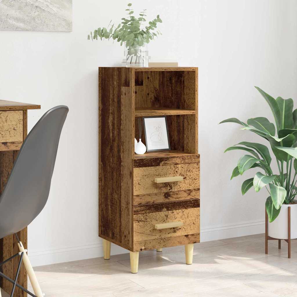 Sideboard Gammelt træ 34 x 34.5 x 90 cm Konstrueret træ