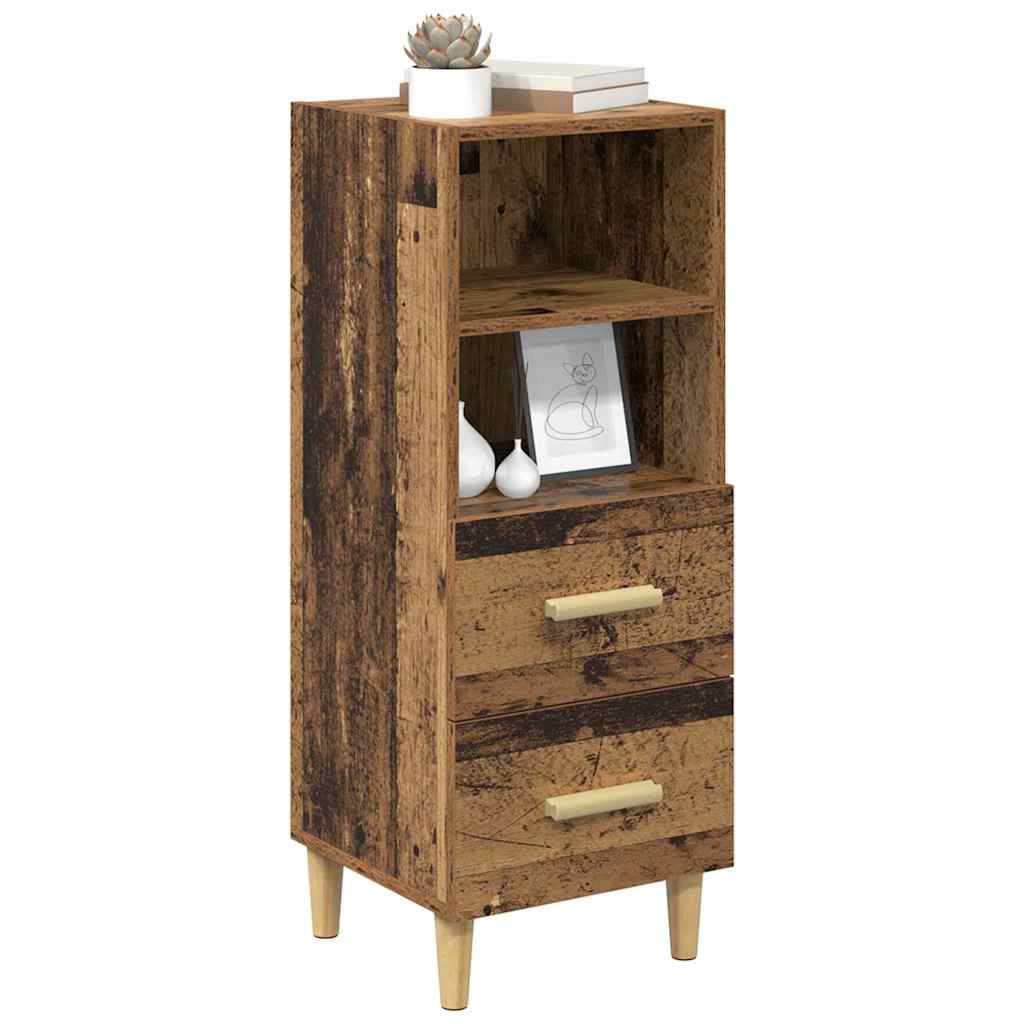 Sideboard Gammelt træ 34 x 34.5 x 90 cm Konstrueret træ