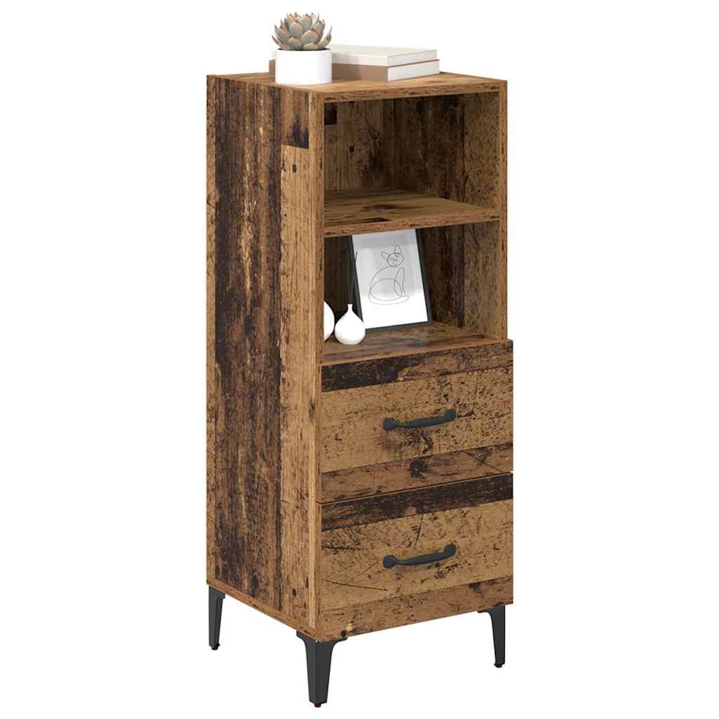 Sideboard Gammelt træ 34 x 34,5 x 90 cm Konstrueret træ