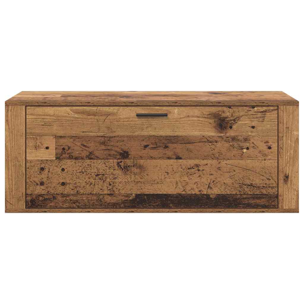 Sko skab med hylde Gammelt træ 100 x 35 x 38 cm Konstrueret træ