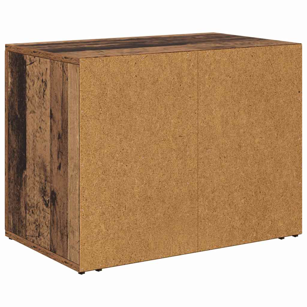 Natskab med skuffe Gammelt træ 60 x 36 x 45 cm Konstrueret træ