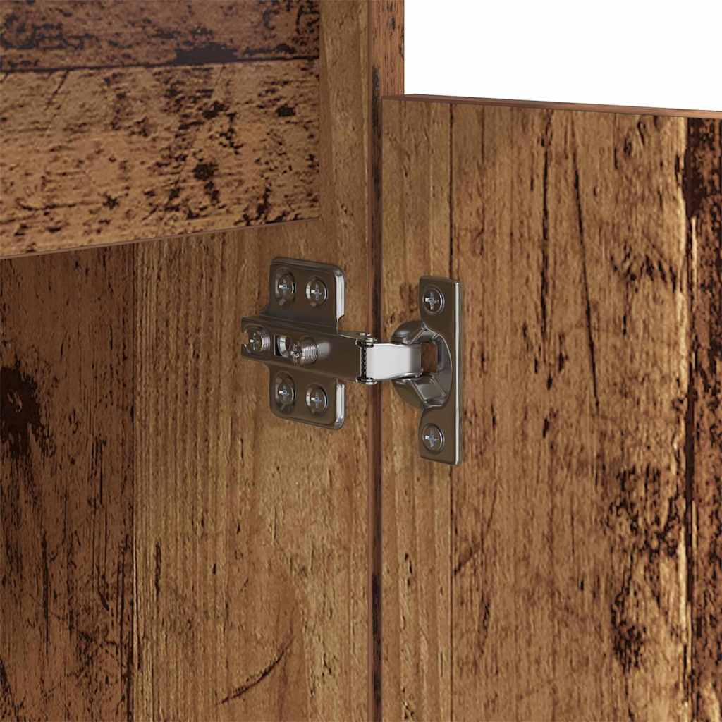 Natskab 2 pcs Gammelt træ 40 x 35 x 70 cm Konstrueret træ