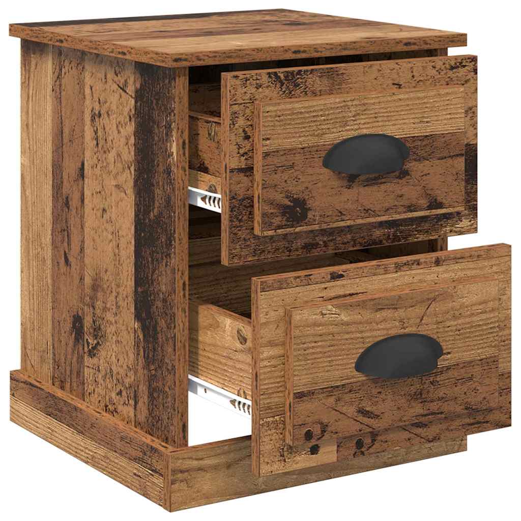 Natskab 2 pcs Gammelt træ 39 x 39 x 47.5 cm Konstrueret træ
