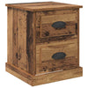 Natskab 2 pcs Gammelt træ 39 x 39 x 47.5 cm Konstrueret træ