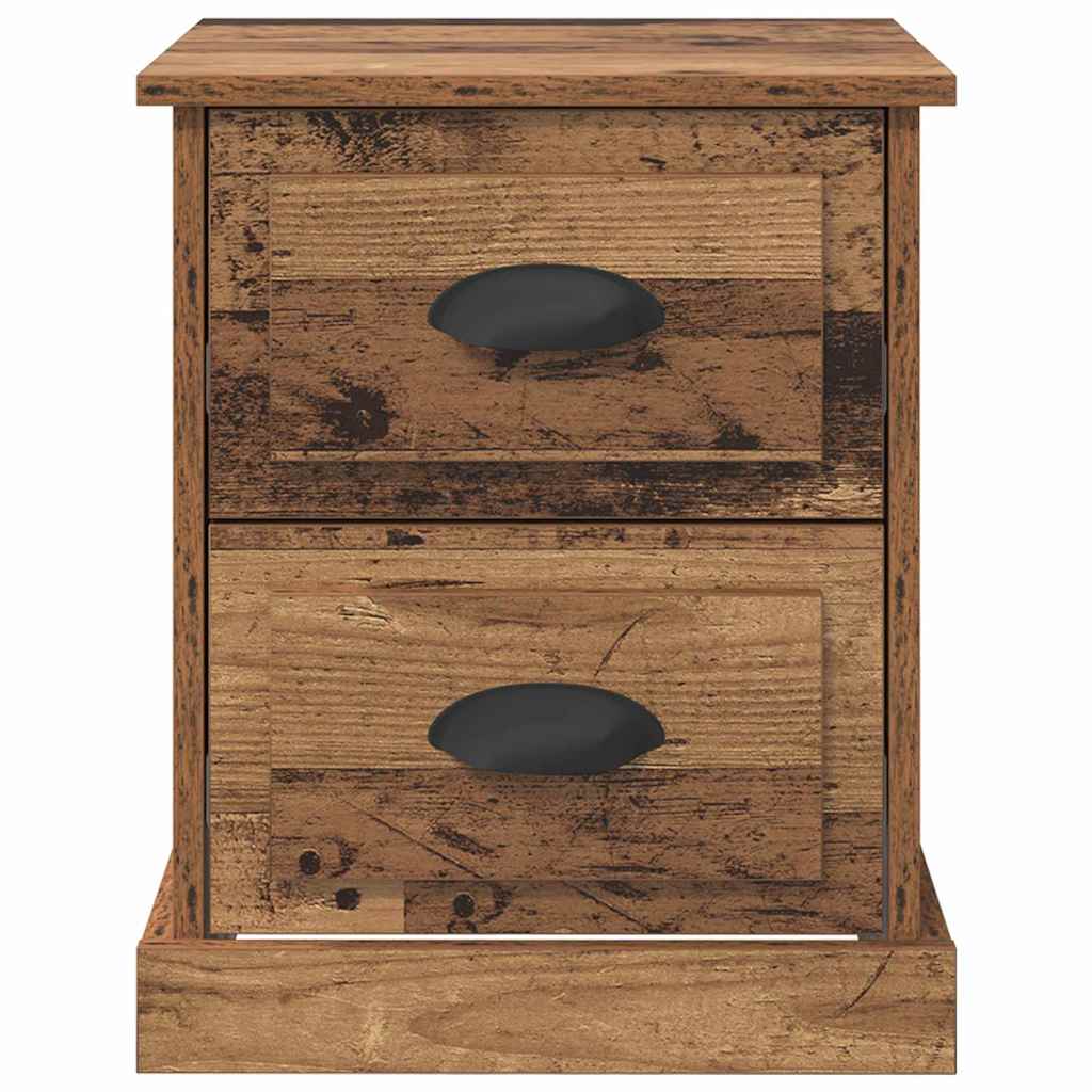 Natskab 2 pcs Gammelt træ 39 x 39 x 47.5 cm Konstrueret træ