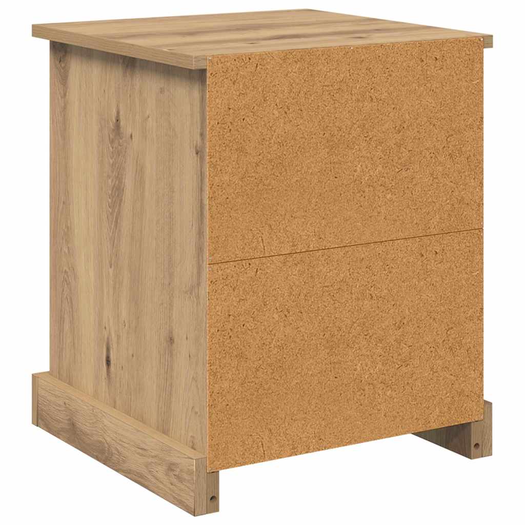 Natskab 2 pcs artisan eg 39 x 39 x 47.5 cm Konstrueret træ