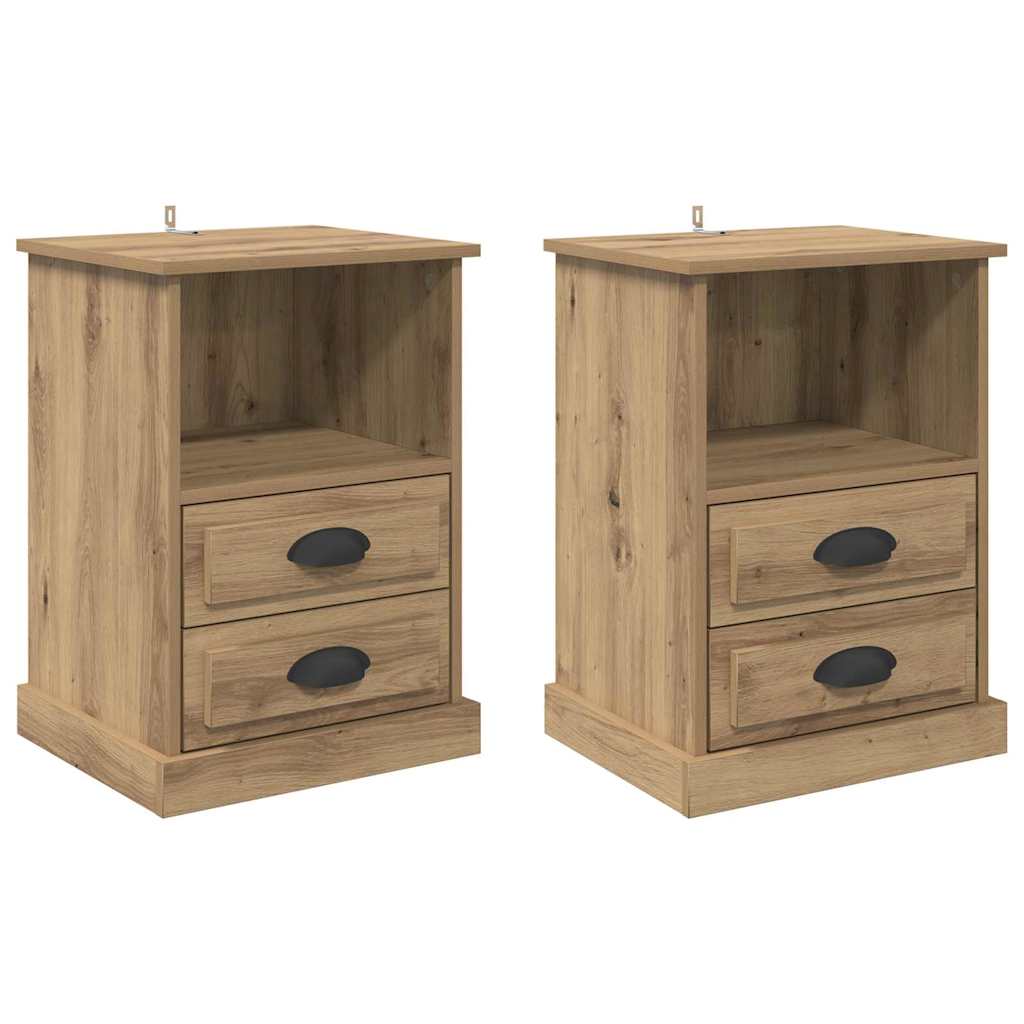 Natskab 2 pcs artisan eg 43 x 36 x 60 cm Konstrueret træ