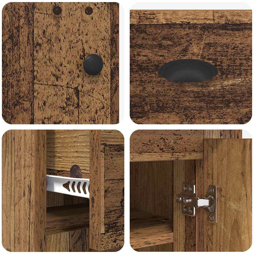 Highboard Gammelt træ 70 x 35,5 x 67,5 cm Konstrueret træ