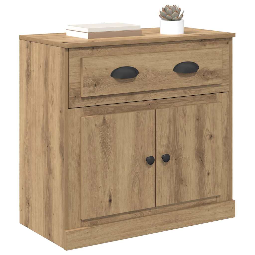 Highboard Artisan Egetræ 70 x 35,5 x 67,5 cm Konstrueret træ