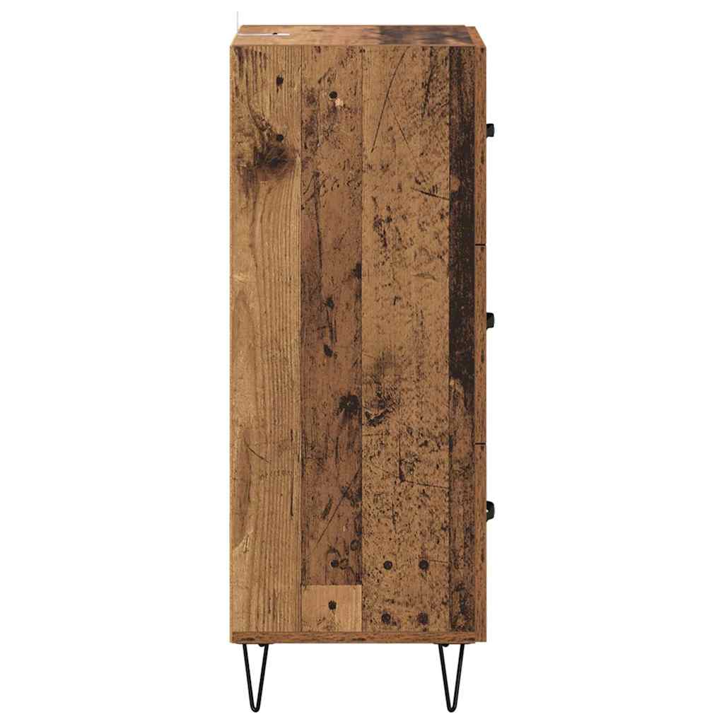 Sideboard Gammelt træ 34 x 34,5 x 90 cm Konstrueret træ
