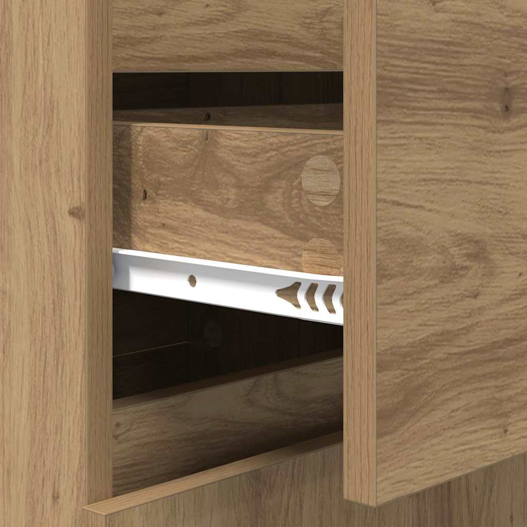 Sideboard med skuffe artisan eg 35 x 40 x 70 cm Konstrueret træ