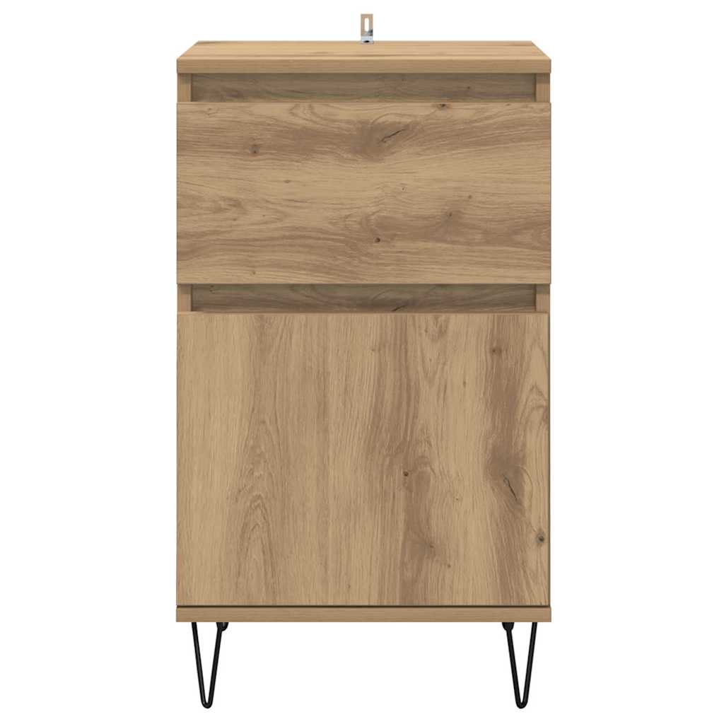 Sideboard med skuffe artisan eg 35 x 40 x 70 cm Konstrueret træ