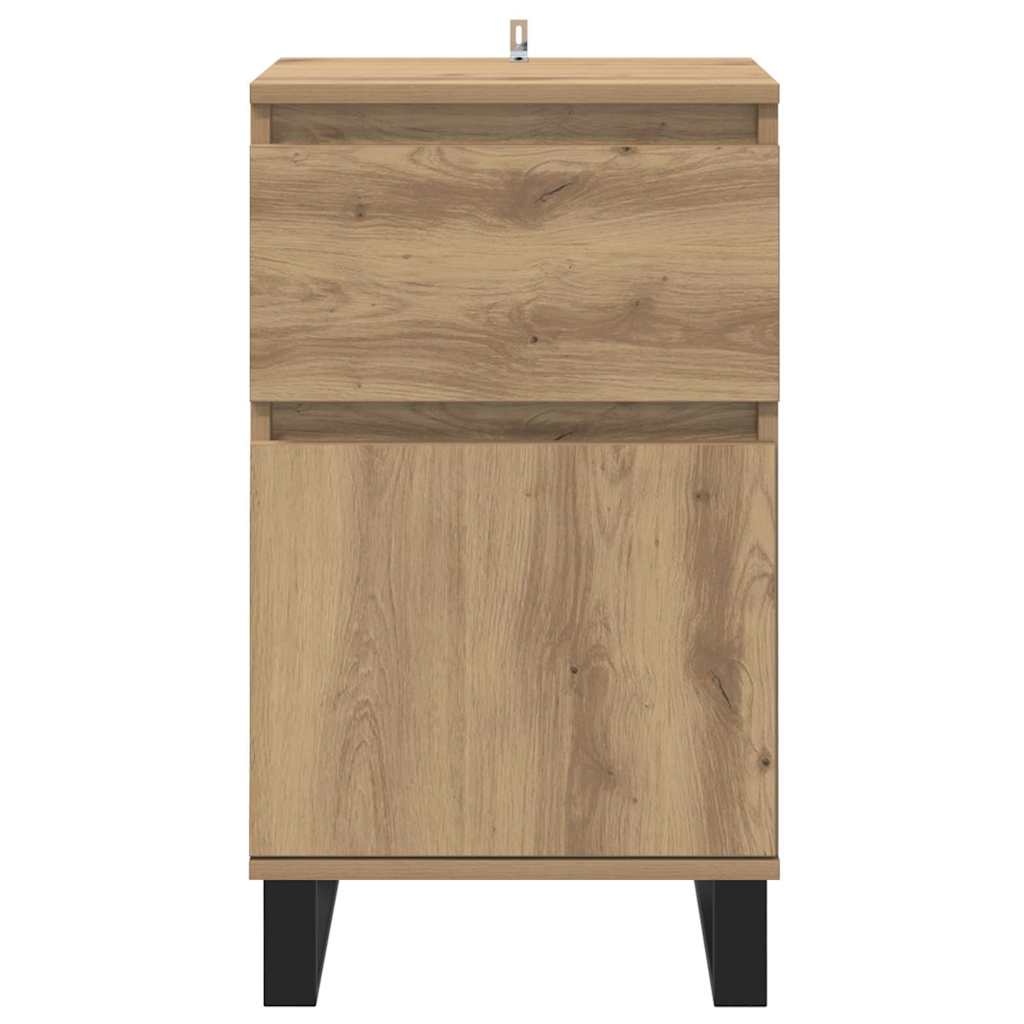 Sideboard med skuffe artisan eg 35 x 40 x 70 cm Konstrueret træ