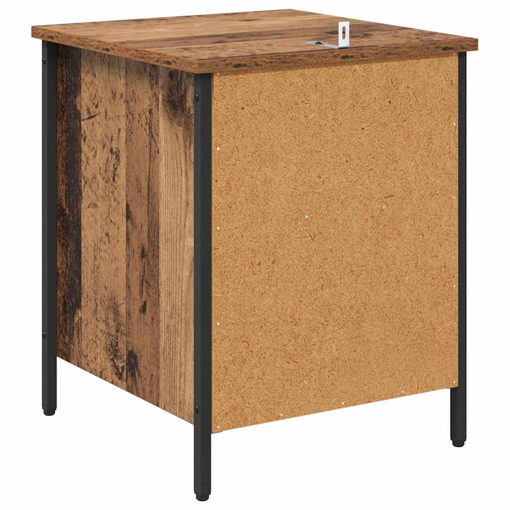 Natskab 2 pcs Gammelt træ 40 x 42 x 50 cm Konstrueret træ