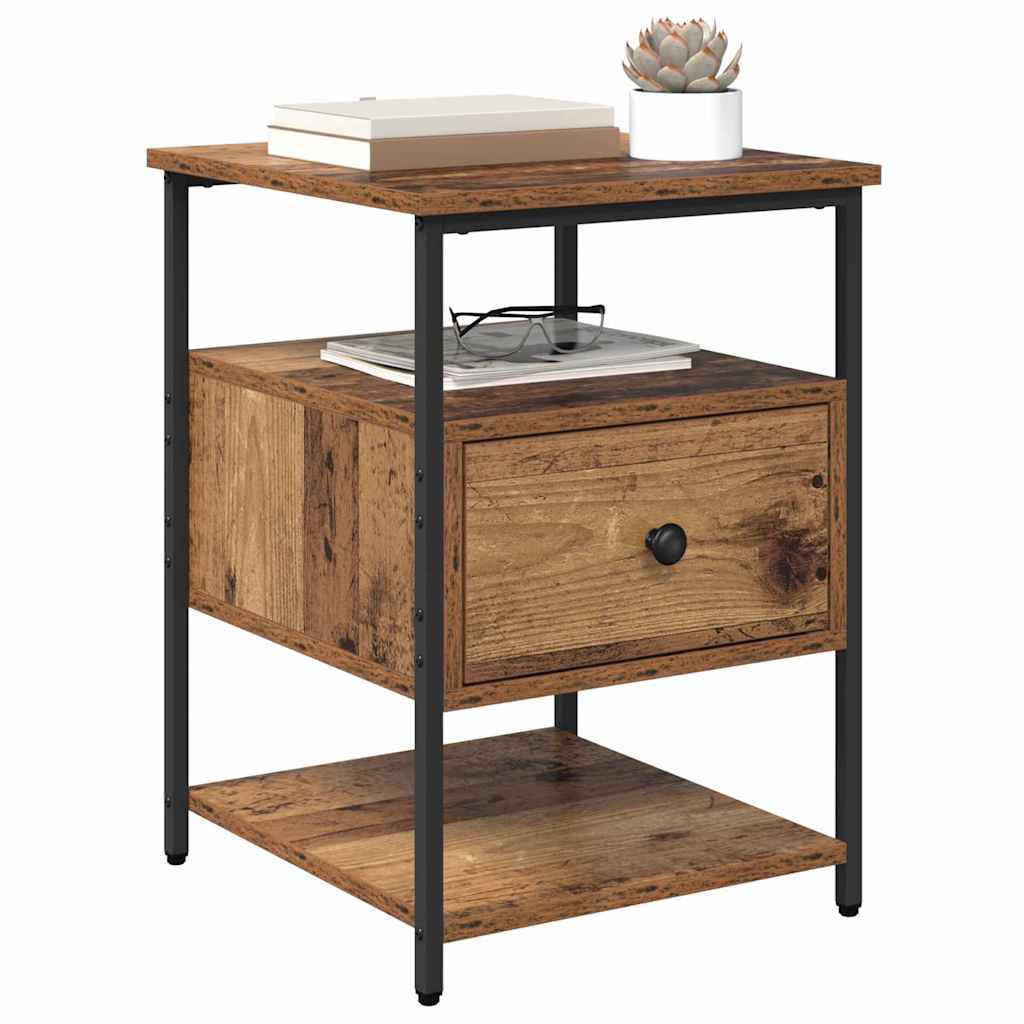 Natskab 2 pcs Gammelt træ 40 x 42 x 56 cm Konstrueret træ