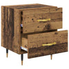 Natskab 2 pcs Gammelt træ 40 x 35 x 47,5 cm Konstrueret træ