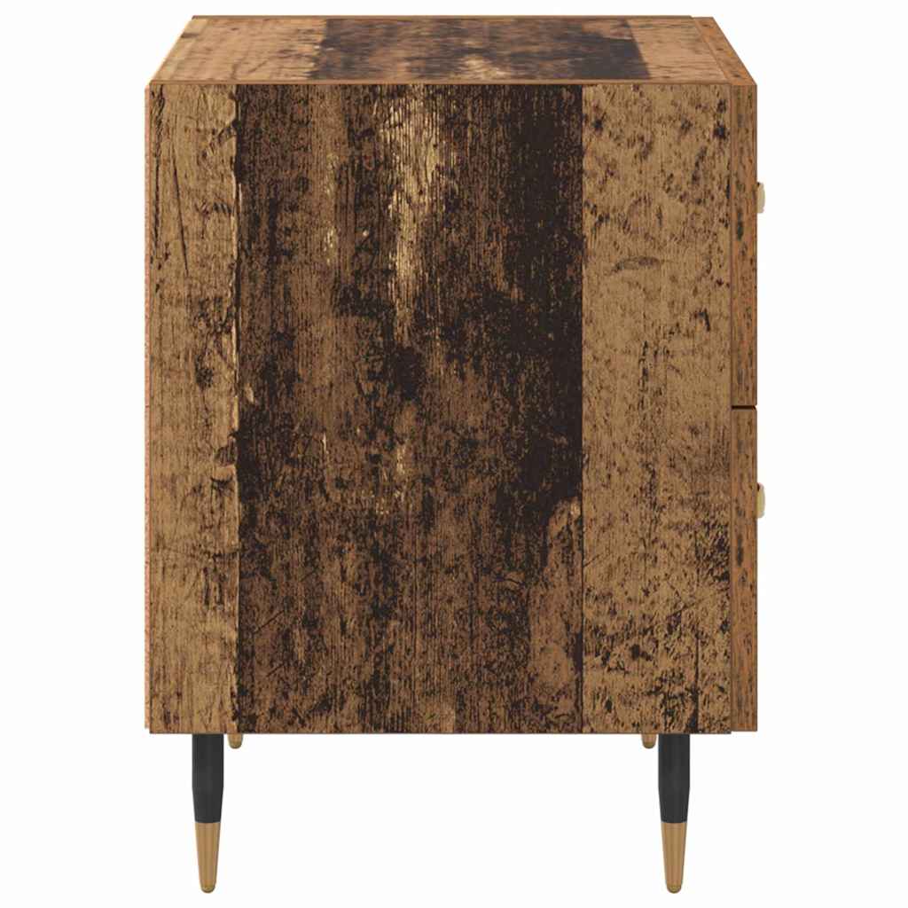 Natskab 2 pcs Gammelt træ 40 x 35 x 47,5 cm Konstrueret træ