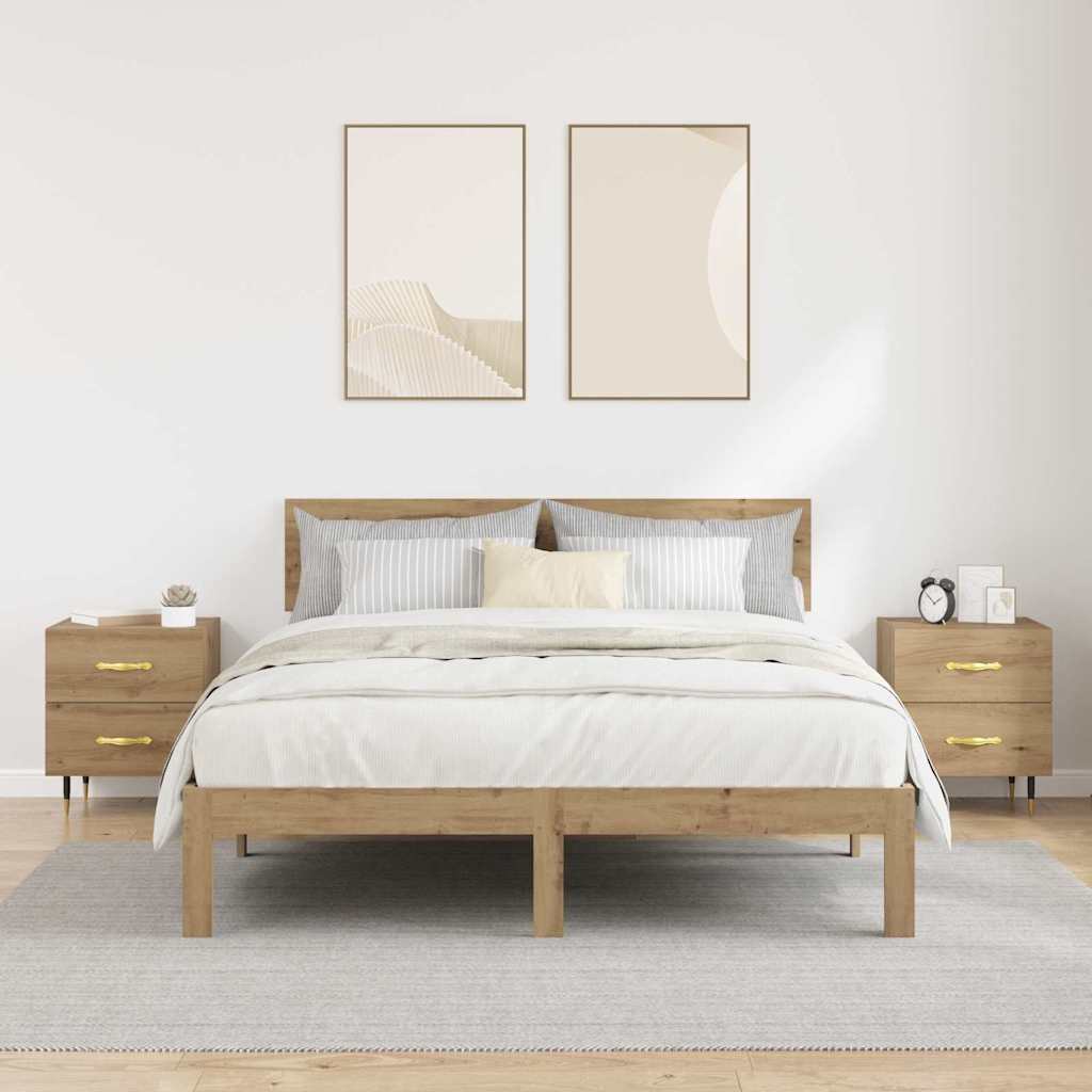 Natskab 2 pcs artisan eg 40 x 35 x 47,5 cm Konstrueret træ