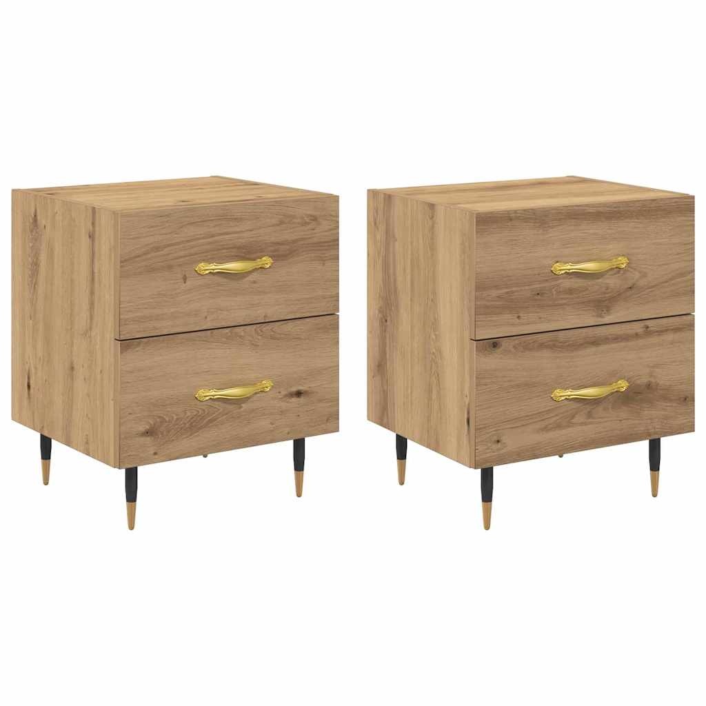 Natskab 2 pcs artisan eg 40 x 35 x 47,5 cm Konstrueret træ