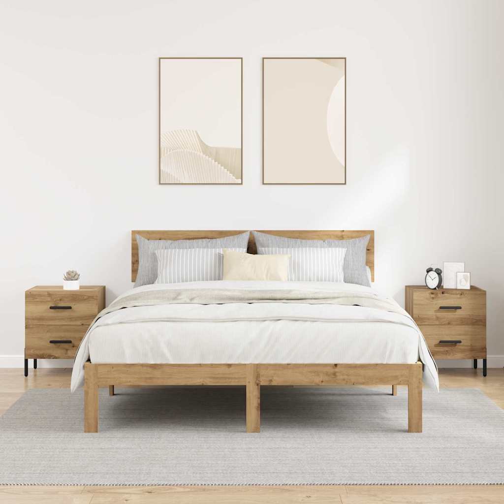 Natskab 2 pcs artisan eg 40 x 35 x 47,5 cm Konstrueret træ