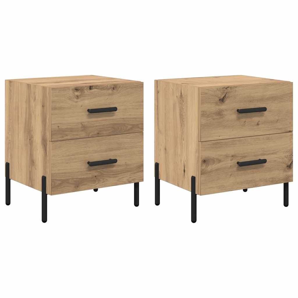 Natskab 2 pcs artisan eg 40 x 35 x 47,5 cm Konstrueret træ