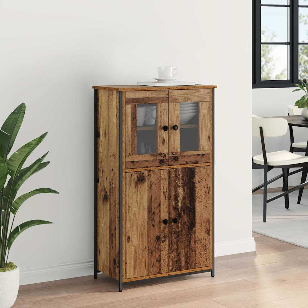 Highboard Gammelt træ 62 x 32 x 106,5 cm Konstrueret træ