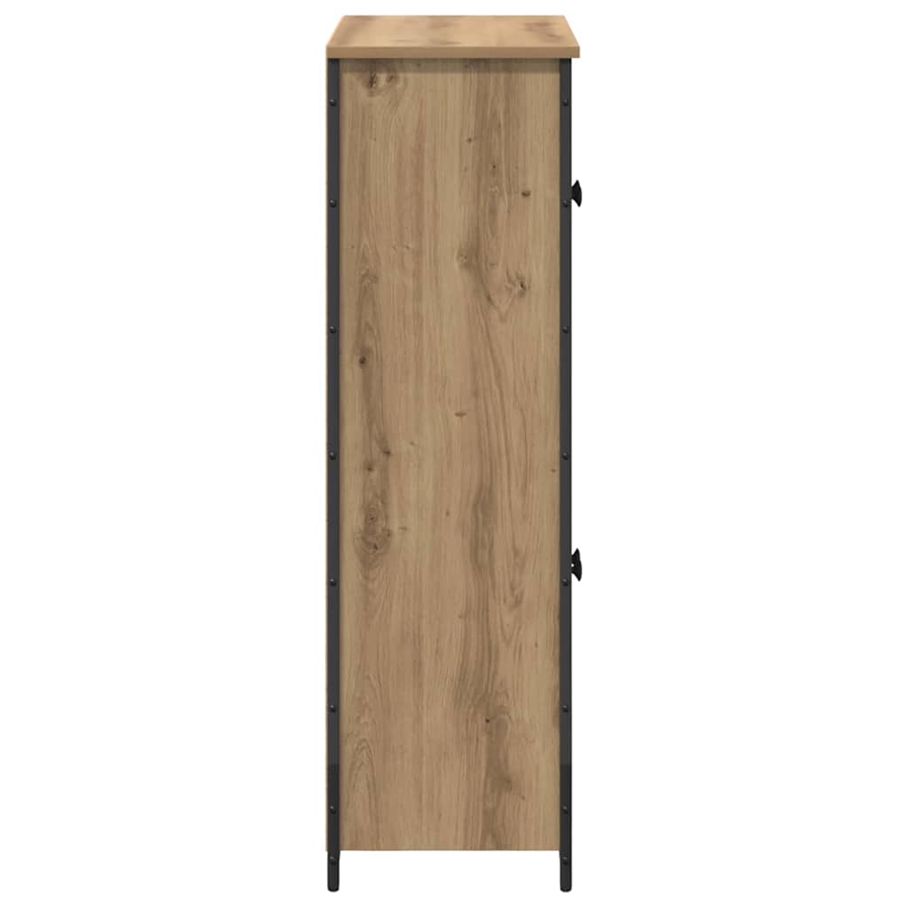 Highboard Artisan Egetræ 62 x 32 x 106,5 cm Konstrueret træ