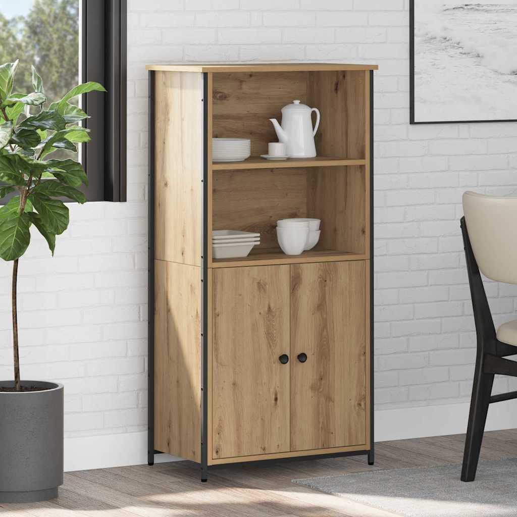 Highboard Artisan Egetræ 62 x 36 x 121,5 cm Konstrueret træ