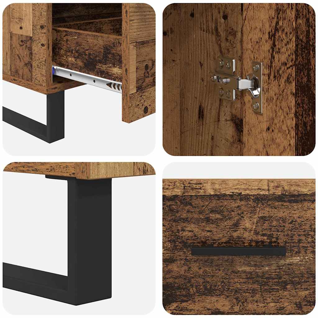 Highboard Gammelt træ 69,5 x 30 x 115 cm Konstrueret træ