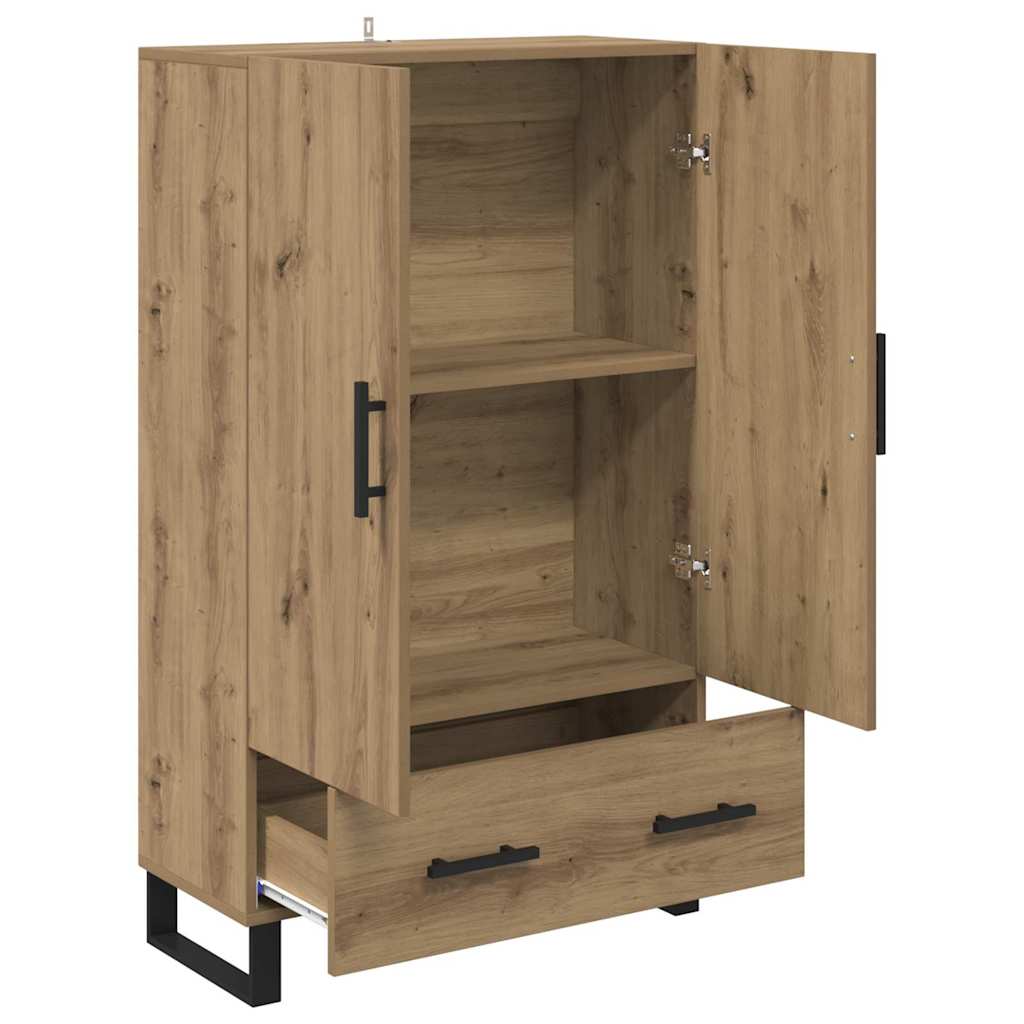 Highboard Artisan Egetræ 69,5 x 30 x 115 cm Konstrueret træ