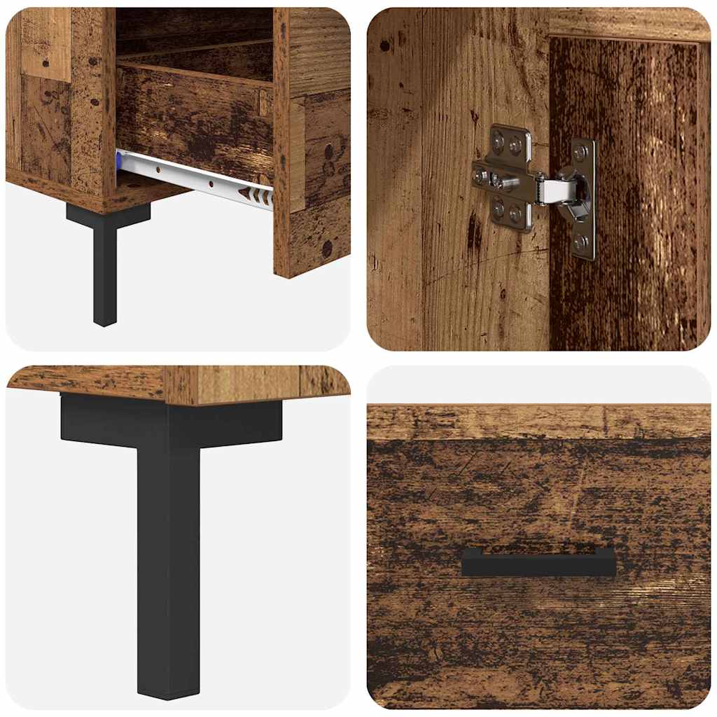 Highboard Gammelt træ 69,5 x 31 x 115 cm Konstrueret træ