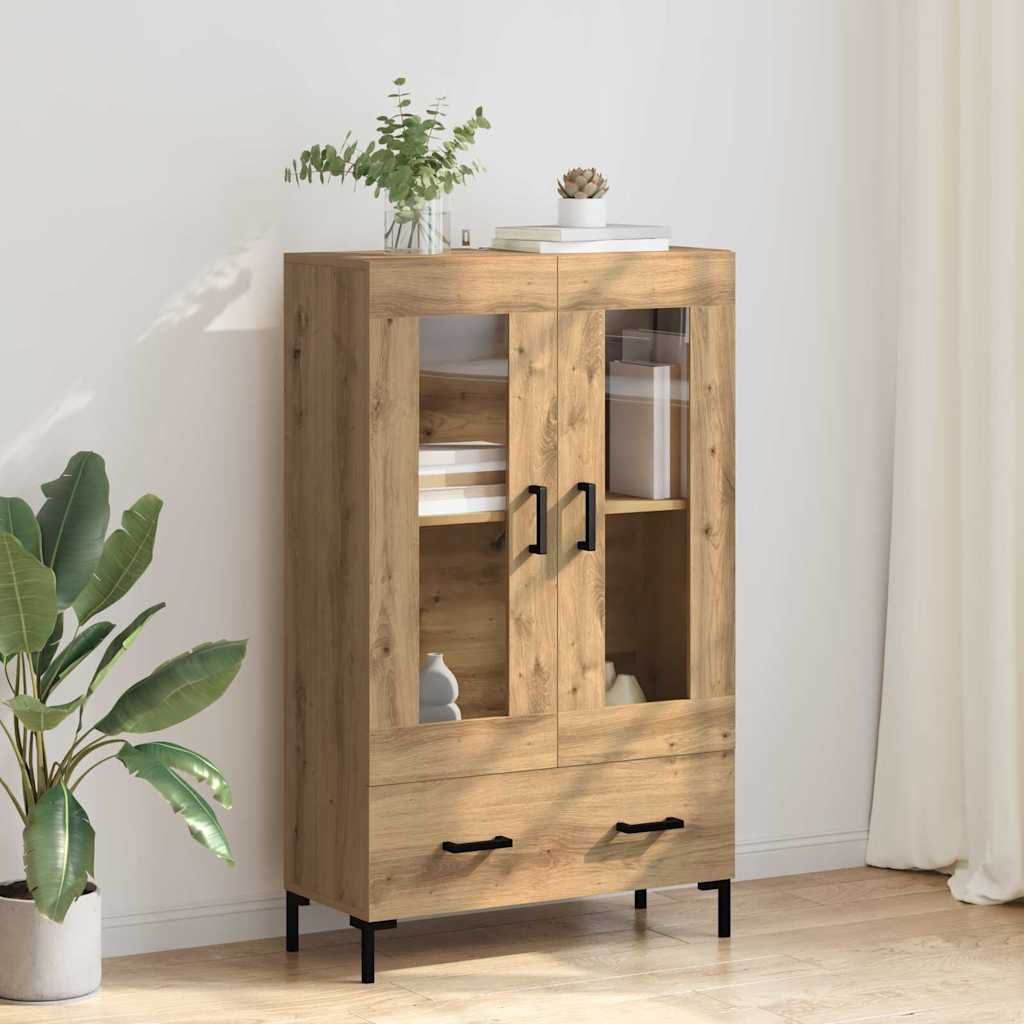 Highboard Artisan Egetræ 69,5 x 31 x 115 cm Konstrueret træ