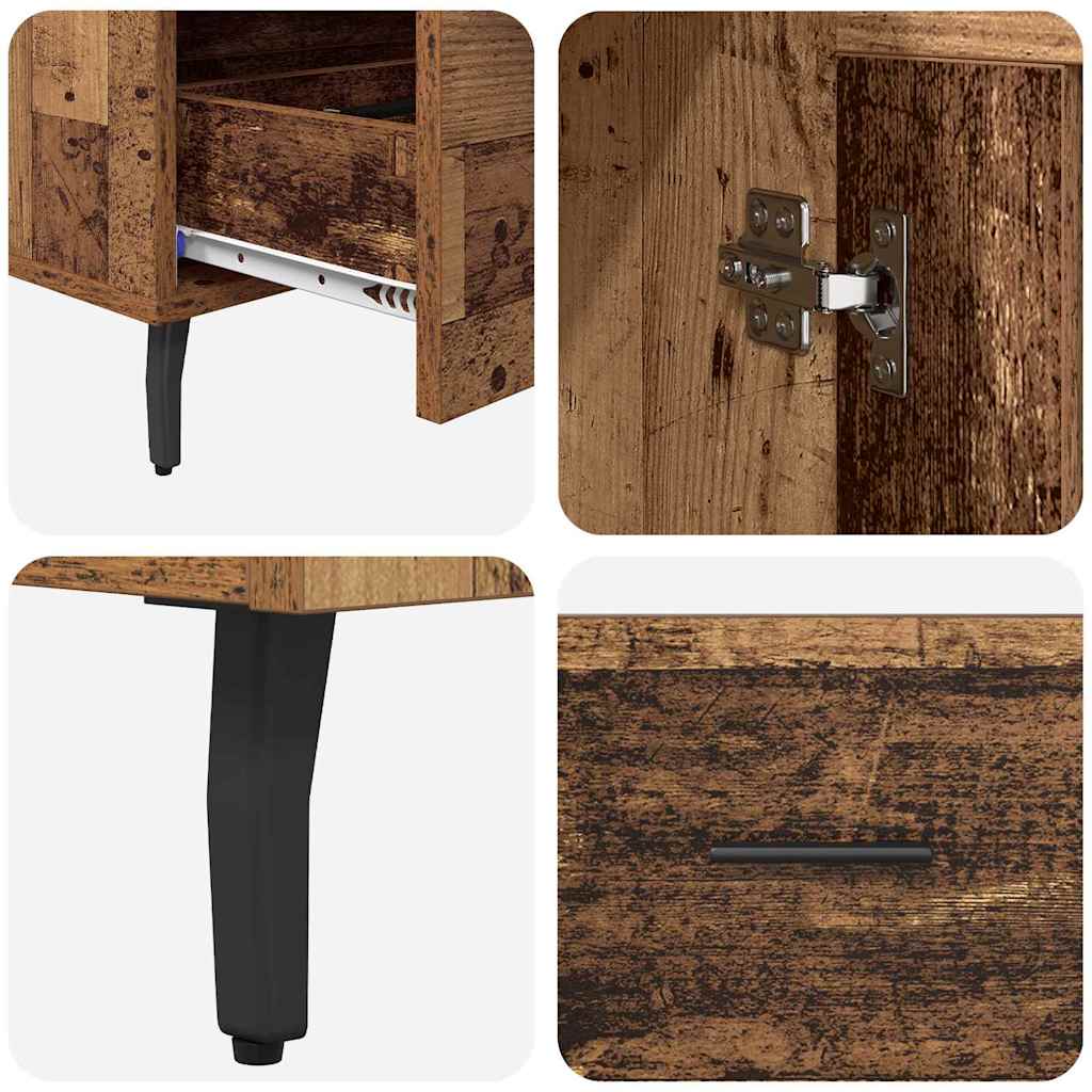 Highboard Gammelt træ 69,5 x 31 x 115 cm Konstrueret træ