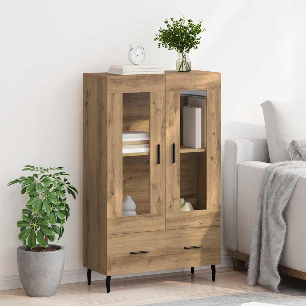 Highboard Artisan Egetræ 69,5 x 31 x 115 cm Konstrueret træ