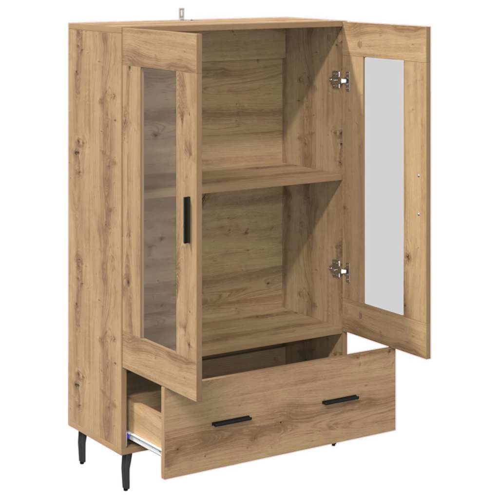 Highboard Artisan Egetræ 69,5 x 31 x 115 cm Konstrueret træ