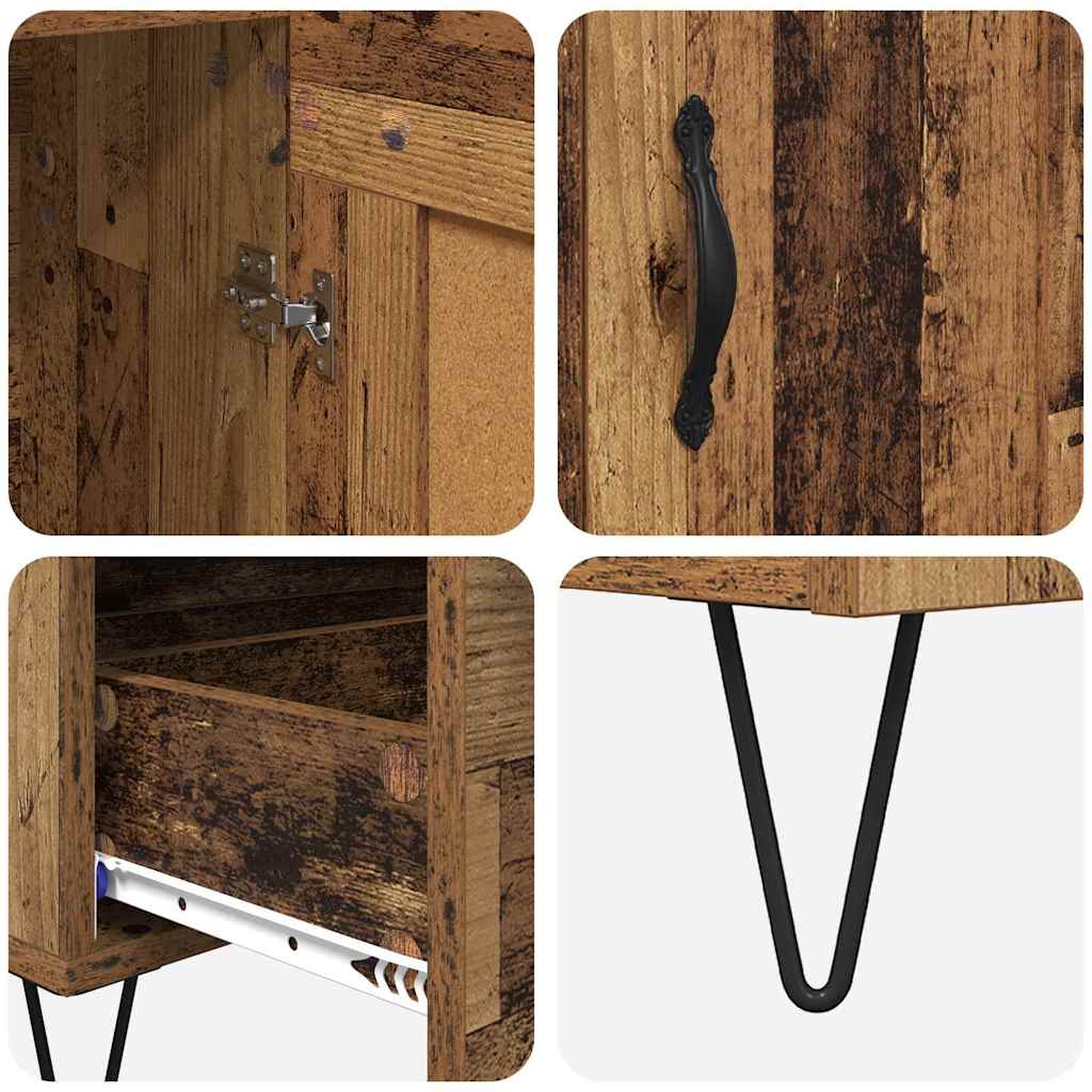 Highboard Gammelt træ 69,5 x 31 x 115 cm Konstrueret træ