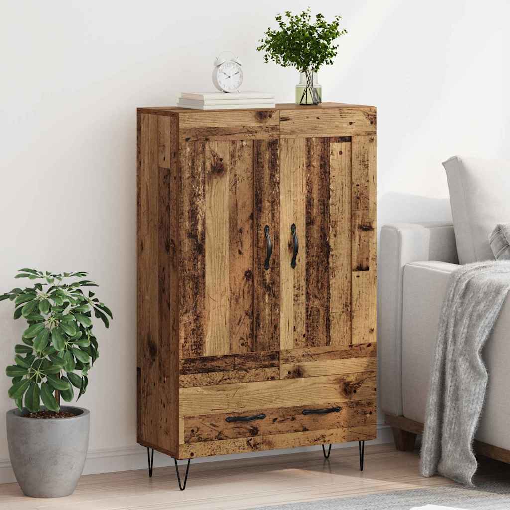 Highboard Gammelt træ 69,5 x 31 x 115 cm Konstrueret træ