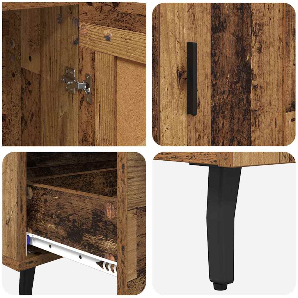 Highboard Gammelt træ 69,5 x 31 x 115 cm Konstrueret træ