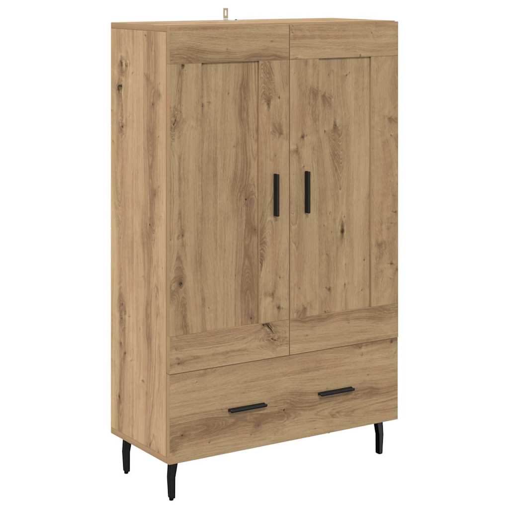 Highboard Artisan Egetræ 69,5 x 31 x 115 cm Konstrueret træ