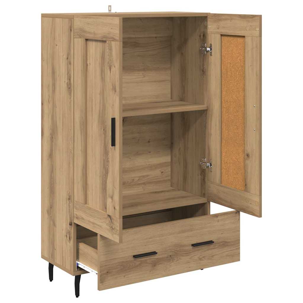 Highboard Artisan Egetræ 69,5 x 31 x 115 cm Konstrueret træ