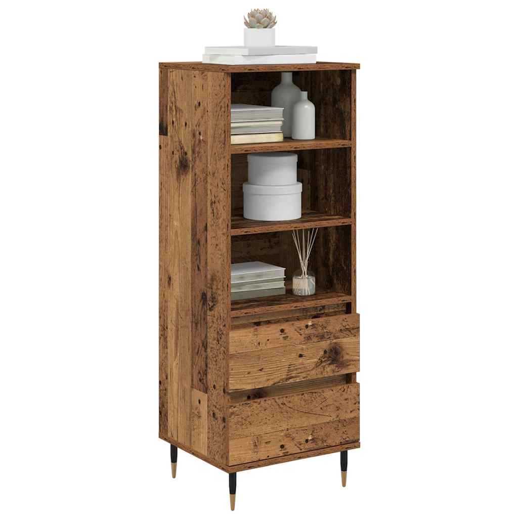 Highboard Gammelt træ 40 x 36 x 110 cm Konstrueret træ