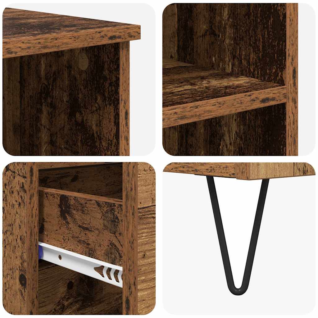 Highboard Gammelt træ 40 x 36 x 110 cm Konstrueret træ