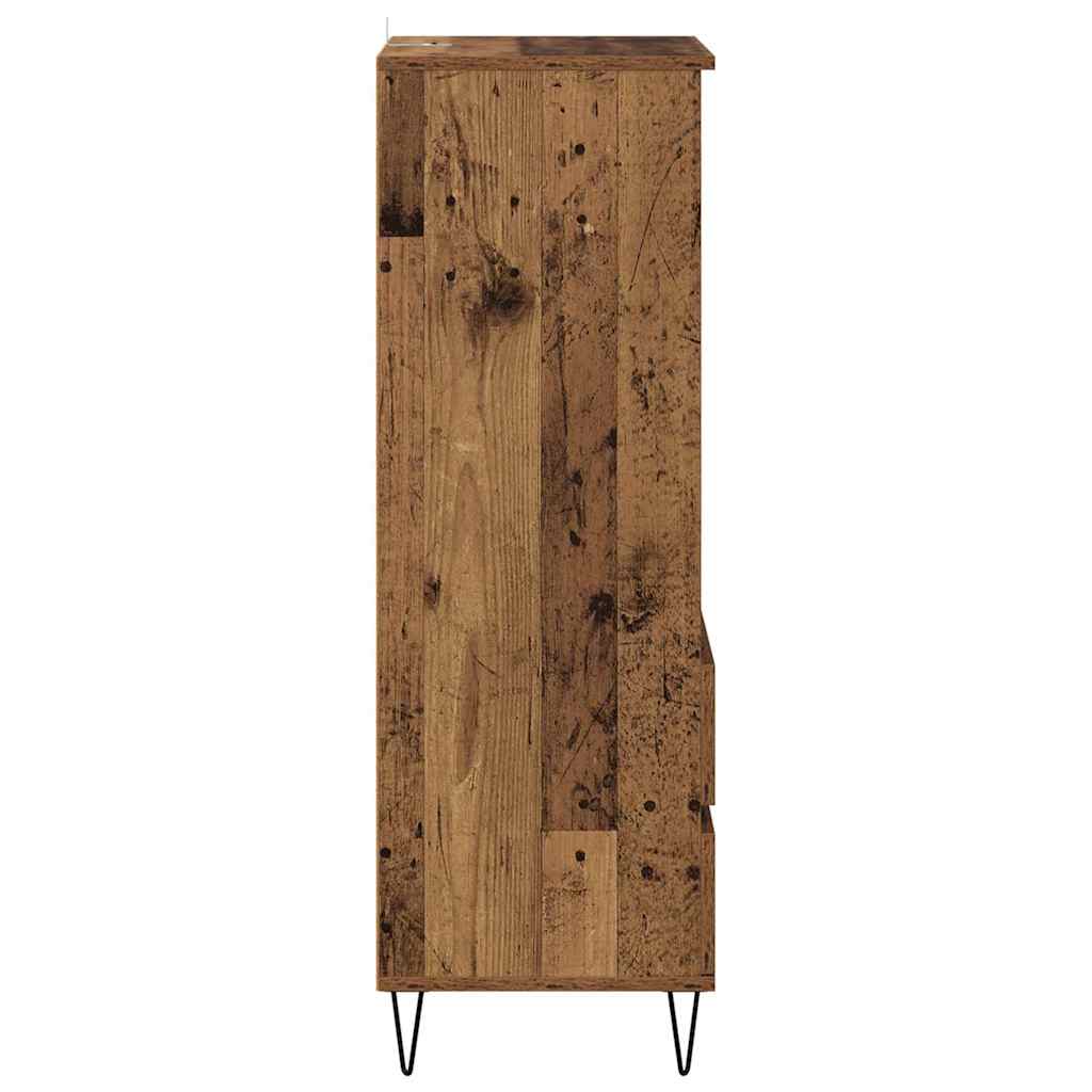 Highboard Gammelt træ 40 x 36 x 110 cm Konstrueret træ